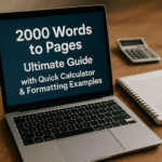2000 words to pages