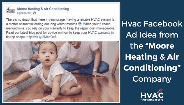 Hvac Facebook Ad Idea from the “Moore Heating & Air Conditioning” Company