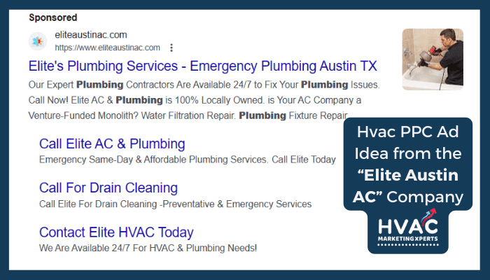 Hvac PPC Ad Idea from the “Elite Austin AC” Company