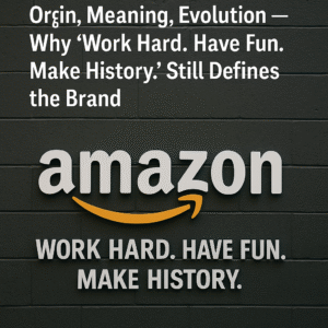 Amazon Slogan: Origin, Meaning, Evolution — Why "Work Hard. Have Fun