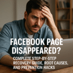 facebook page disappeared