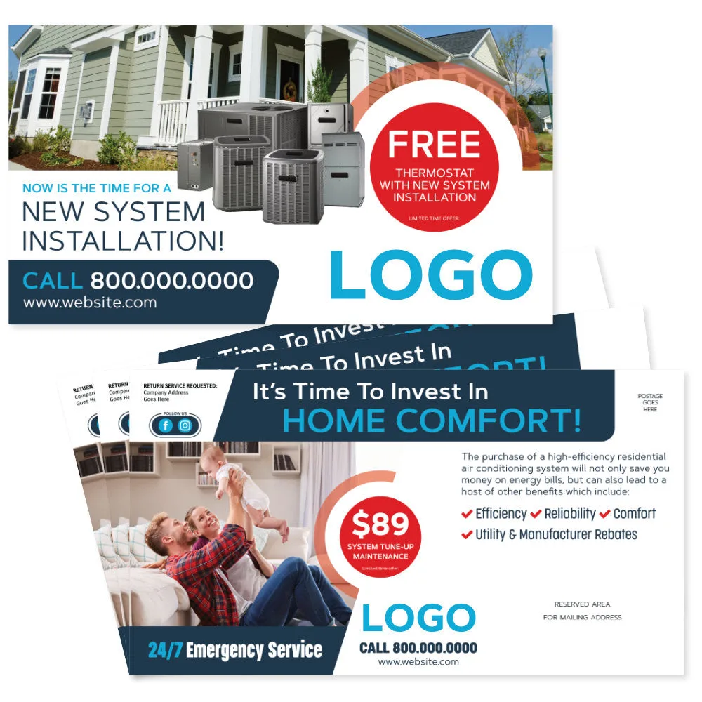 20+ Free HVAC Marketing Postcard Ideas and Flyers 20 image 1
