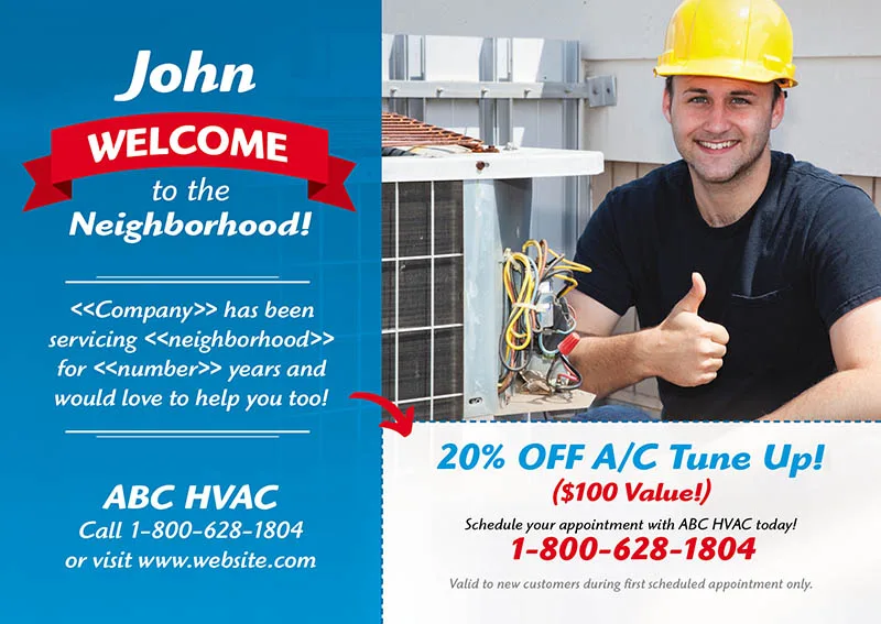 20+ Free HVAC Marketing Postcard Ideas and Flyers 22 image