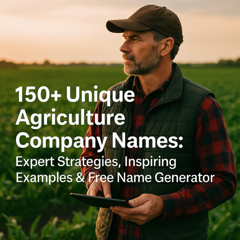 unique agriculture company names